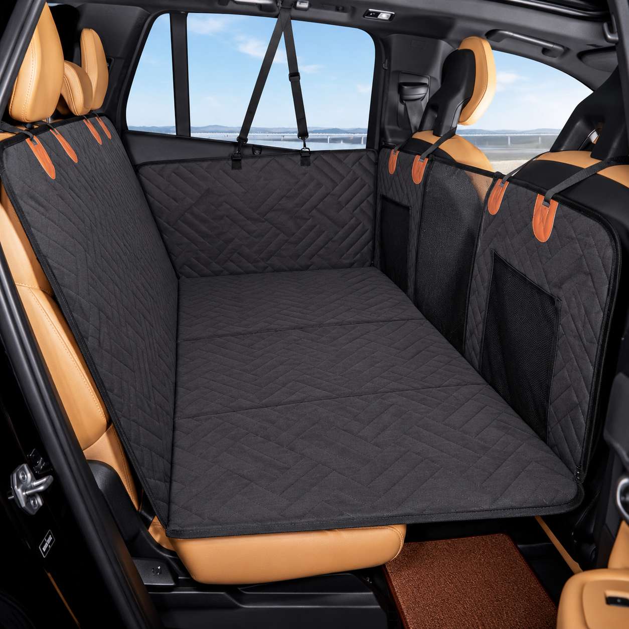 Pawtential™ RoadBase 2.0 – Hard-Bottom Dog Car Seat Protector