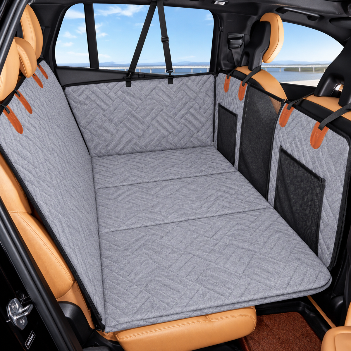 Pawtential™ RoadBase 2.0 – Hard-Bottom Dog Car Seat Protector