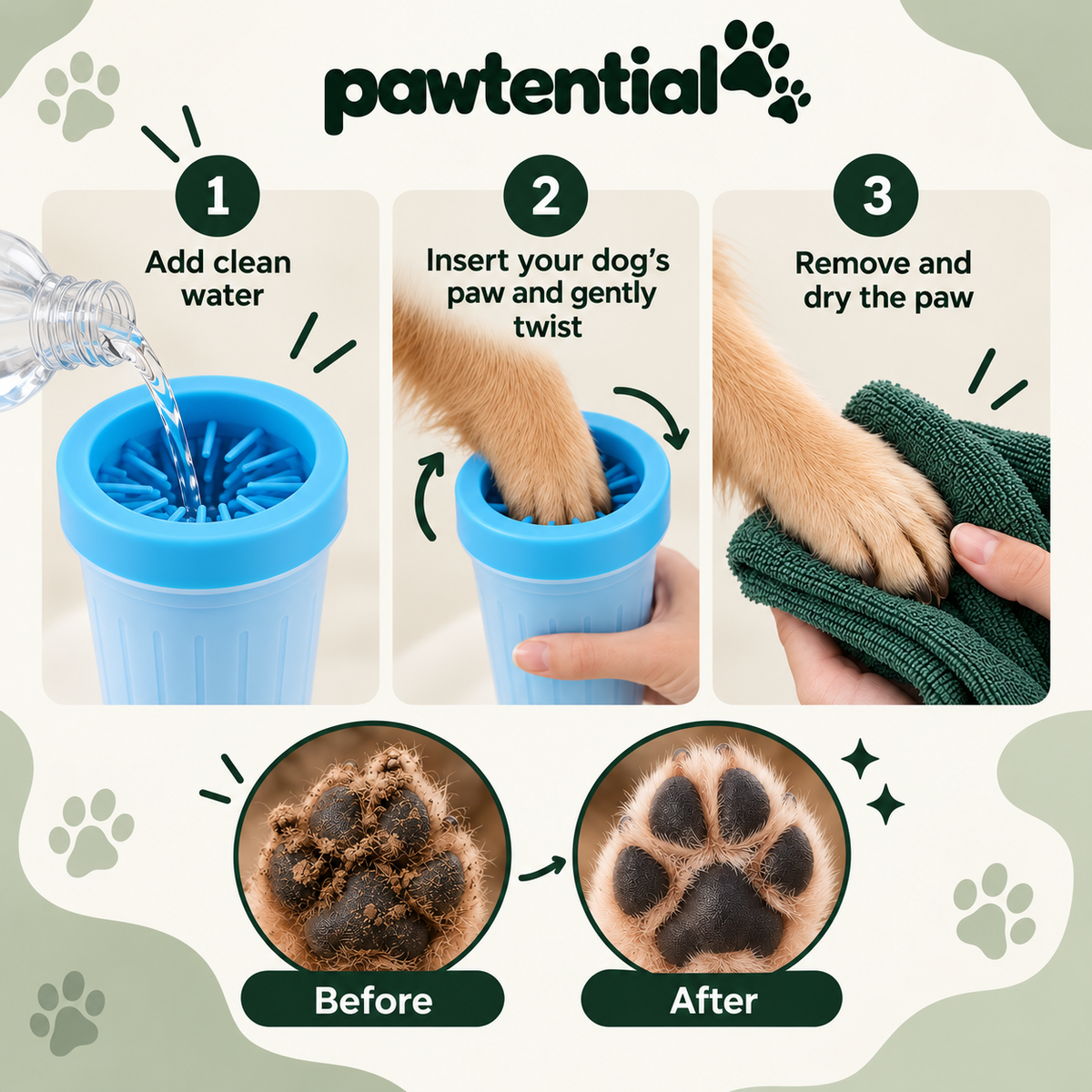 Pawtential™ Paw Cleaning cup