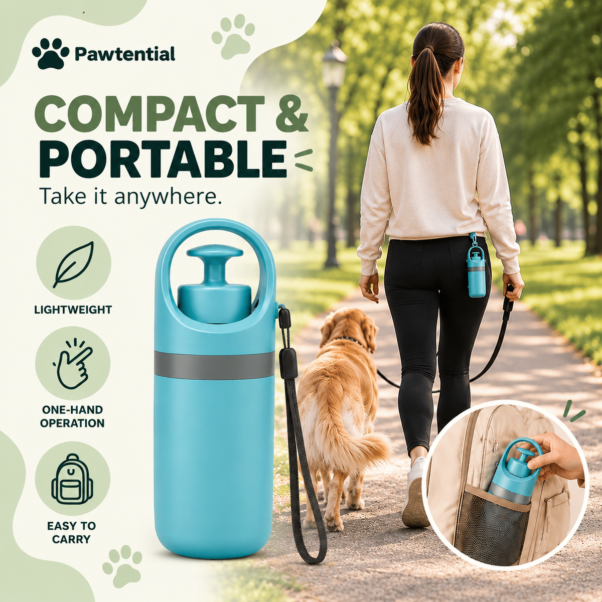 Pawtential™ PoopScoop + HydrateGo Dog Walk Set