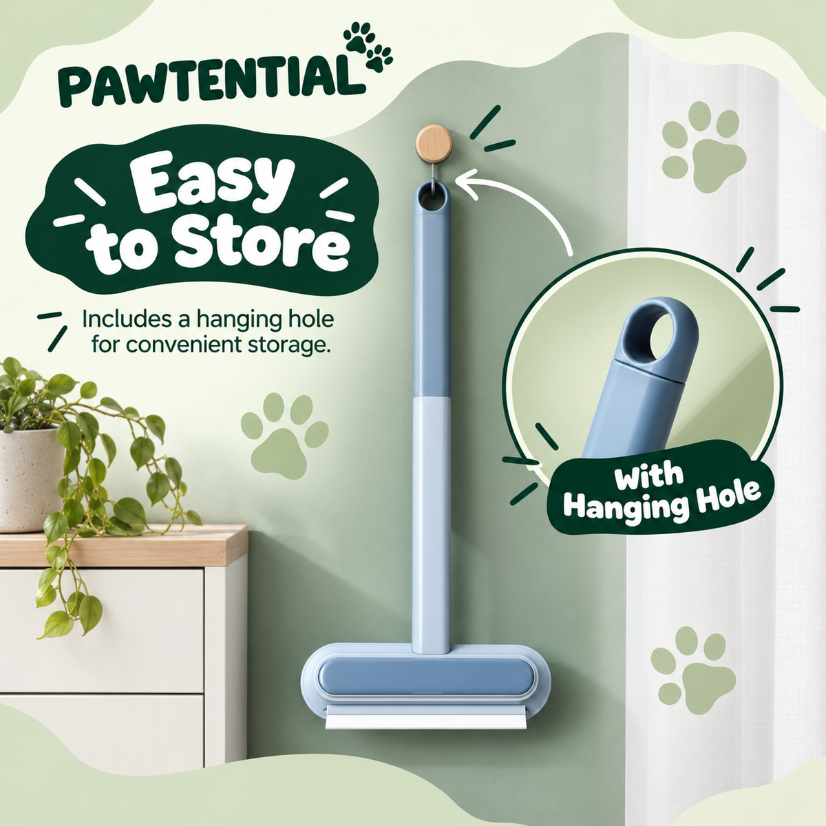 Pawtential™ FurSweep - 3-in-1 Pet Hair Remover