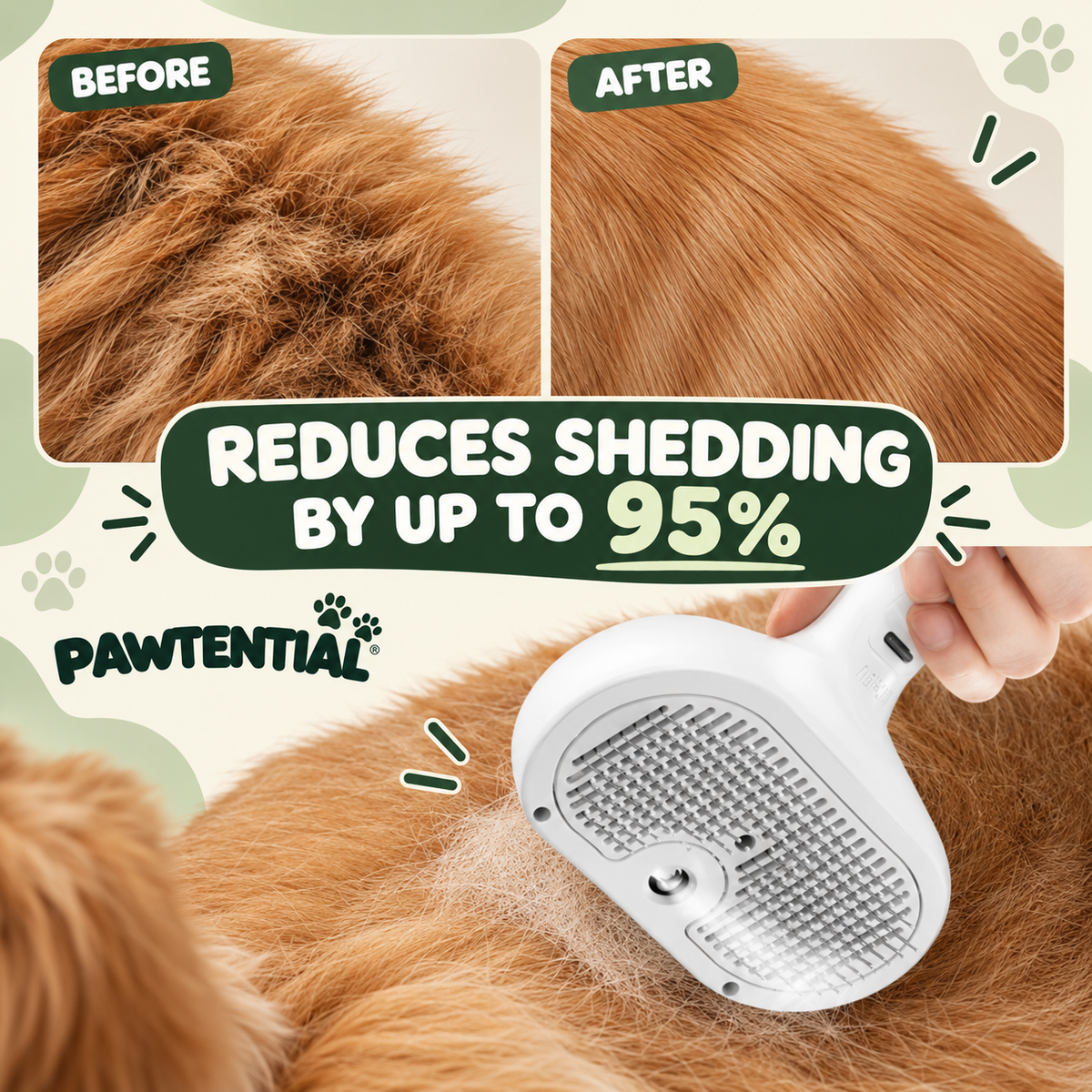 Pawtential™ FurMist Pro + Advanced Pet Trimmer Grooming Kit